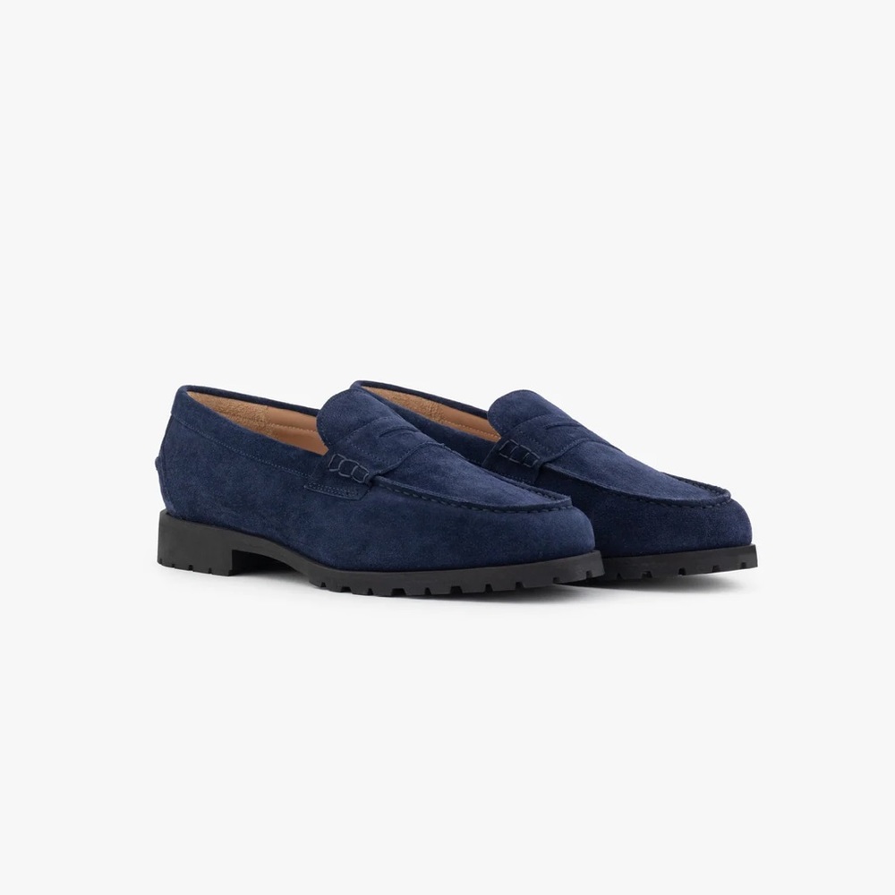 Aime Leon Dore SS21 Suede Penny Loafer | Midnight